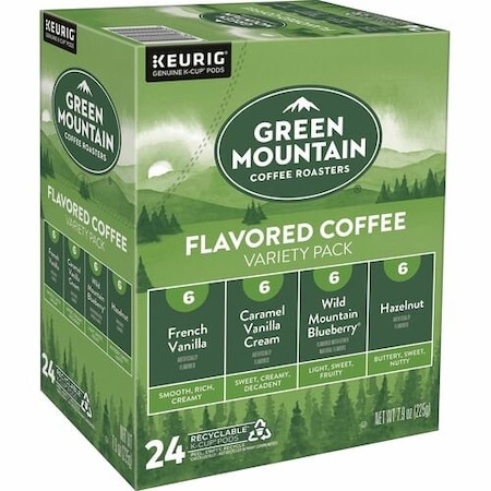 Green Mountain Coffee, Flavored Variety, Light Roast, K-Cup, 4PK GMT9975CT